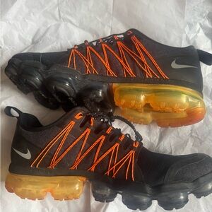 Nike Run Utility Men's Black and Orange VaporMax Shoes